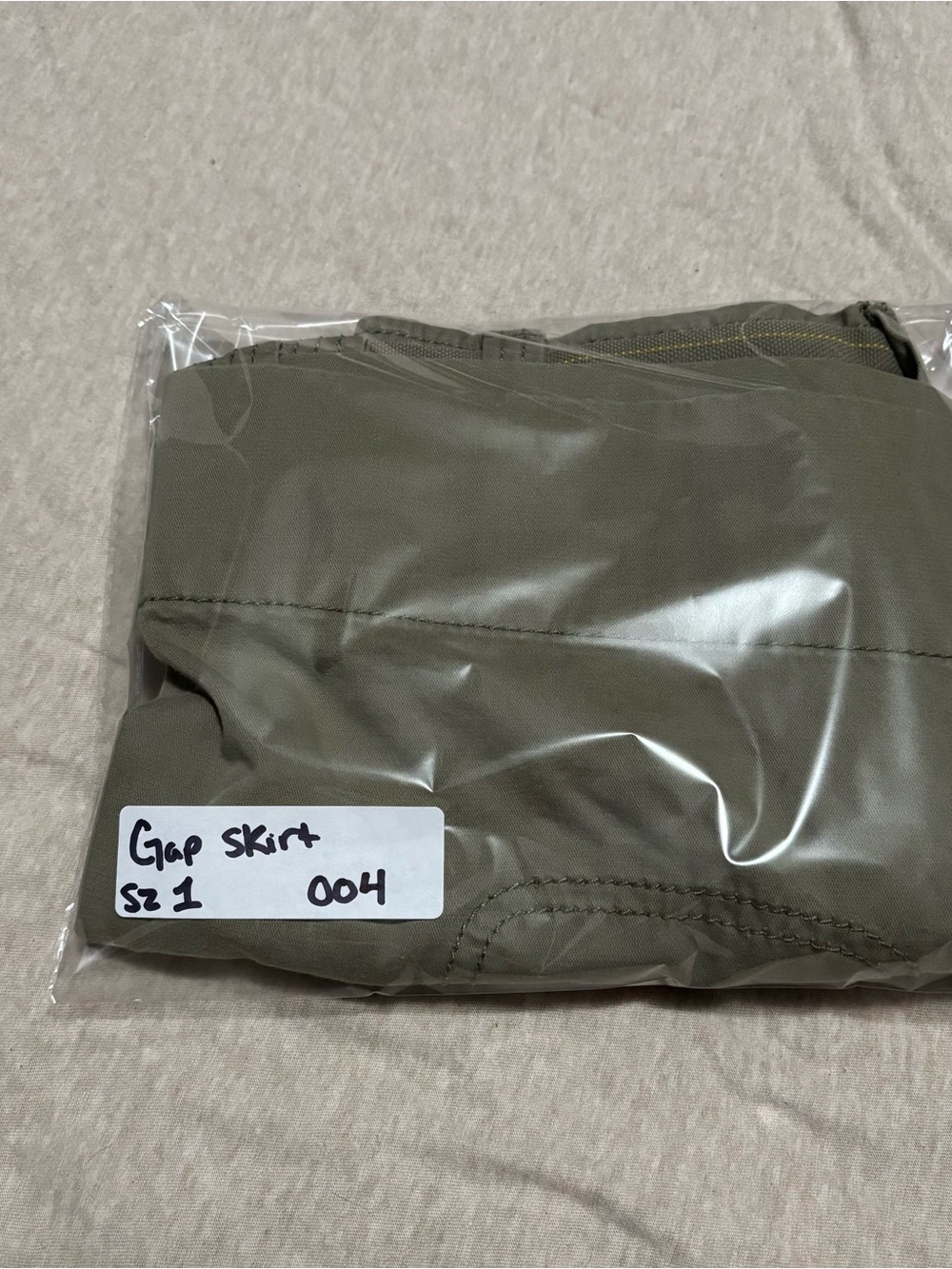 Y2K Khaki green GAP cotton mini skirt size 1 - Picture 9 of 9